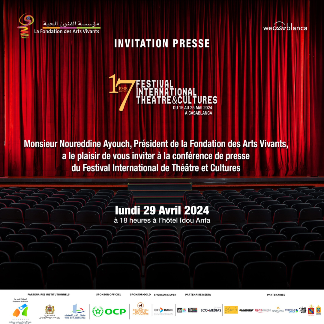 17e éditions du Festival international Théâtre et Cultures  du 15 au 25 mai à Casablanca